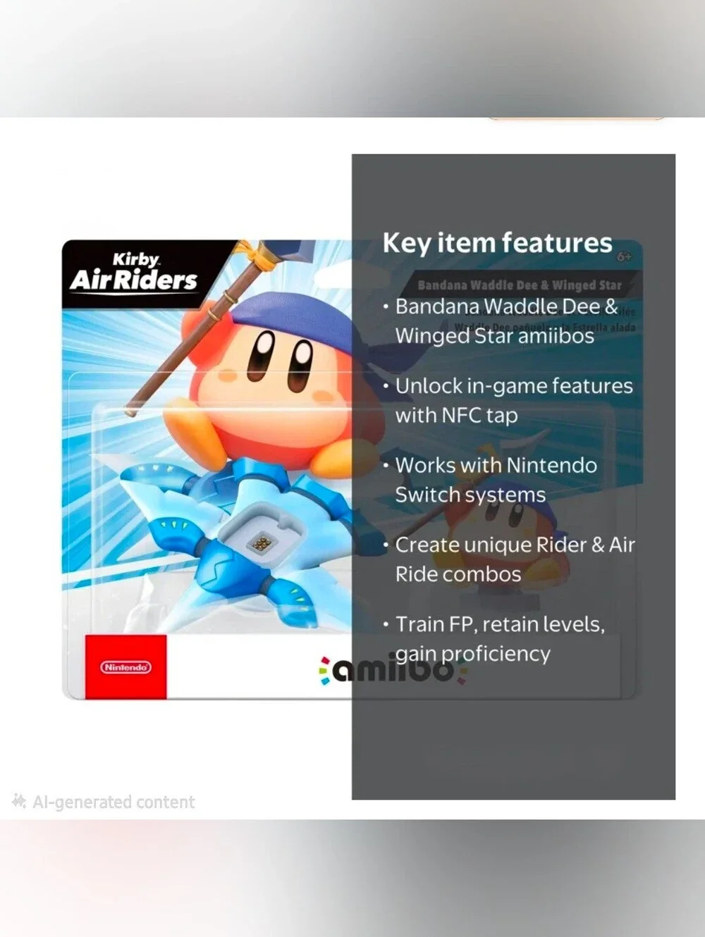 amiibo™ - Bandana Waddle Dee & Winged Star - Kirby™ Air Riders Series